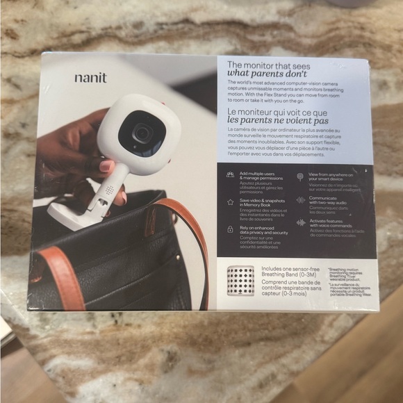 Nanit Pro Baby Monitor with Flex stand 
New in box! - Picture 2 of 6